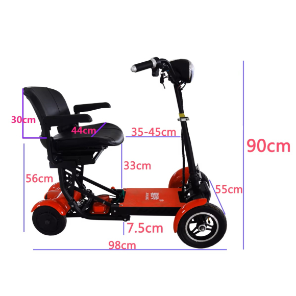 Medical Rapid 110 PRO 2 Invalidní elektrická čtyřkolka Medical Rapid 110 PRO foto